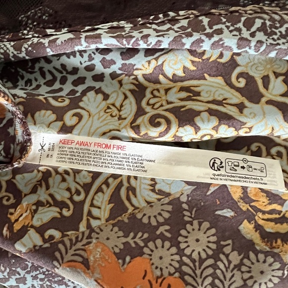 Free People Brown Floral Lace Slip Dress - Picture 9 of 12